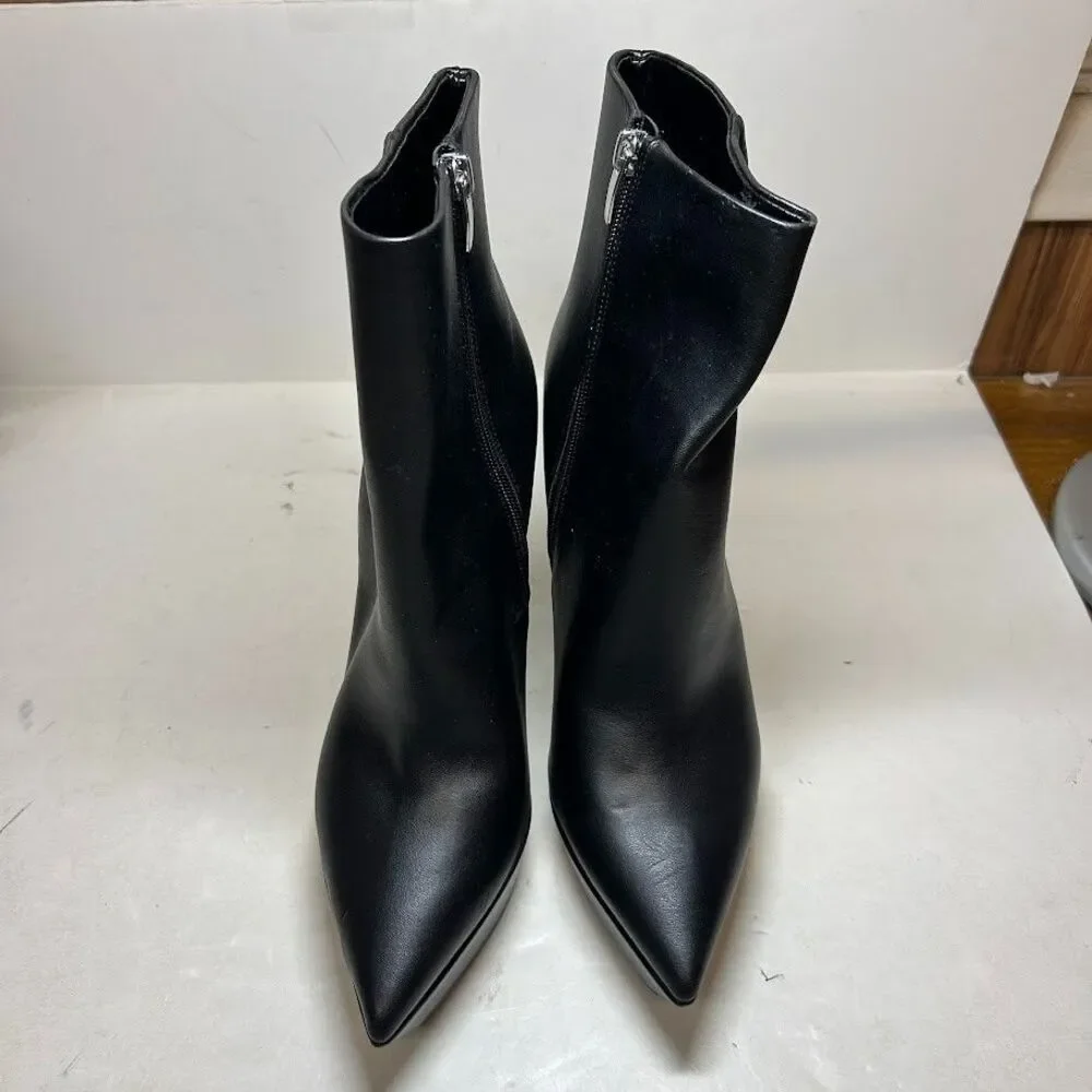Nine West Womens 10 M Black Loraa Platform High Heel Booties DISPLAY QX5